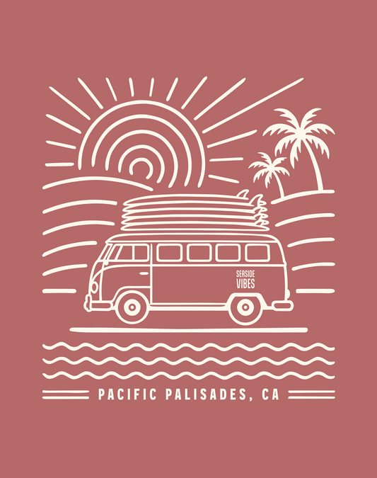 Pacific Palisades Endless Summer Tee - Cotton Blend | Heather Mauve
