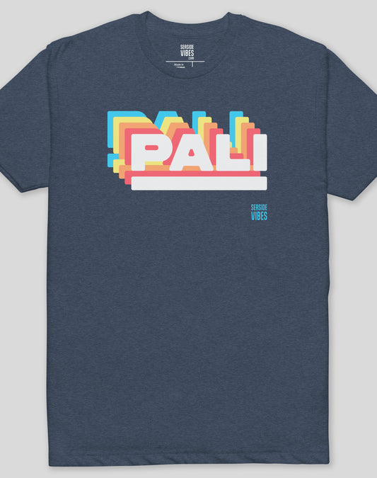 Pacific Palisades Retro Pali Tee - Cotton Blend | Midnight Navy