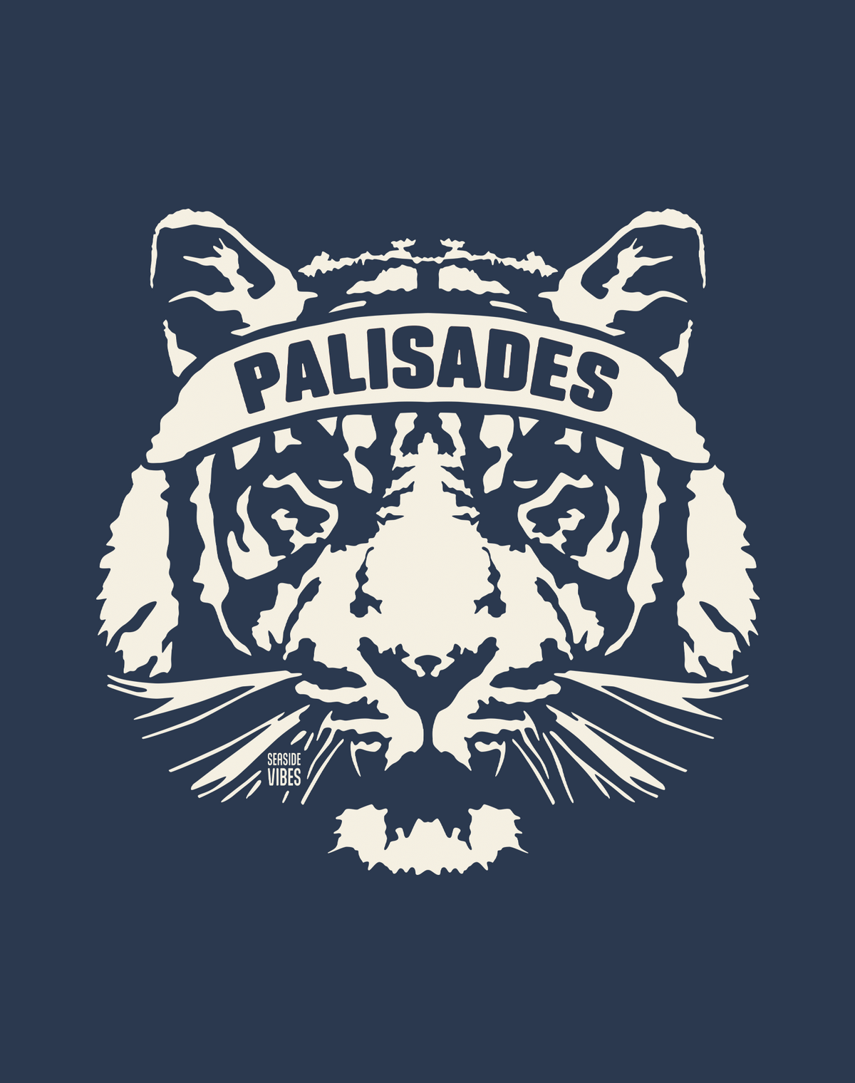 Palisades Tiger Ambush Tee - Cotton Blend | Midnight Navy