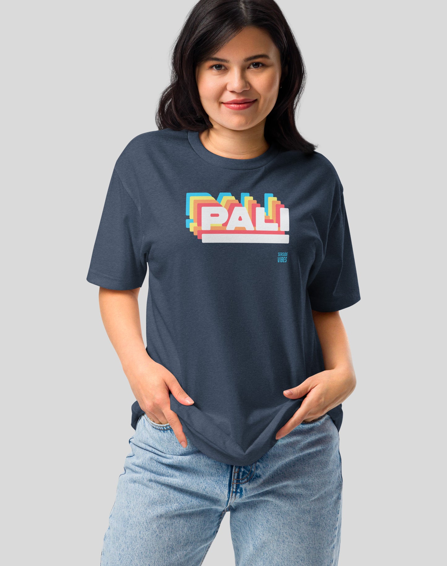 Pacific Palisades Retro Pali Tee - Cotton Blend | Midnight Navy