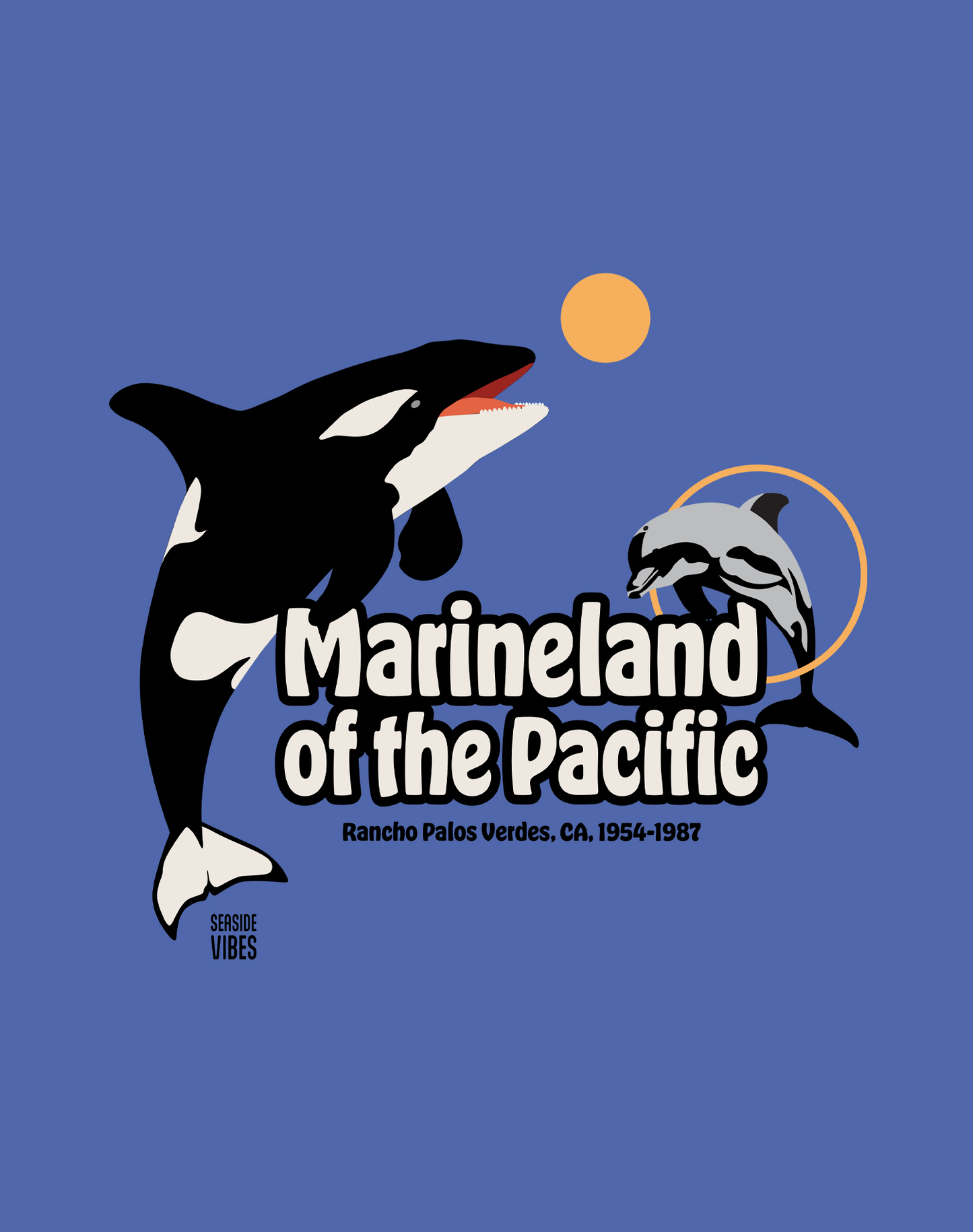 Marineland of the Pacific Classic Tee - Premium 100% Cotton | Mystic Blue