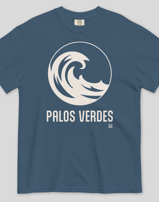 Unisex: Palos Verdes Wave Tee - 100% Cotton | Midnight