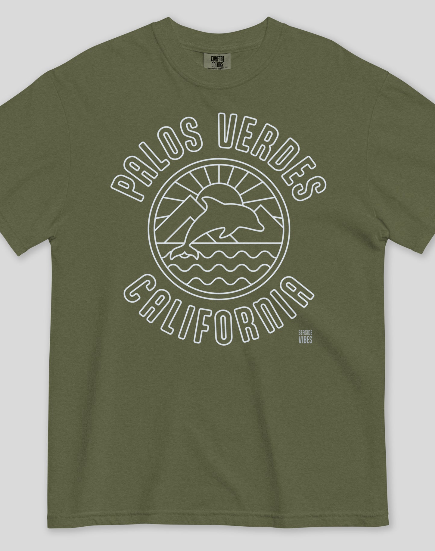 Palos Verdes Dolphin Sunrise Tee - Premium 100% Cotton | Hemp