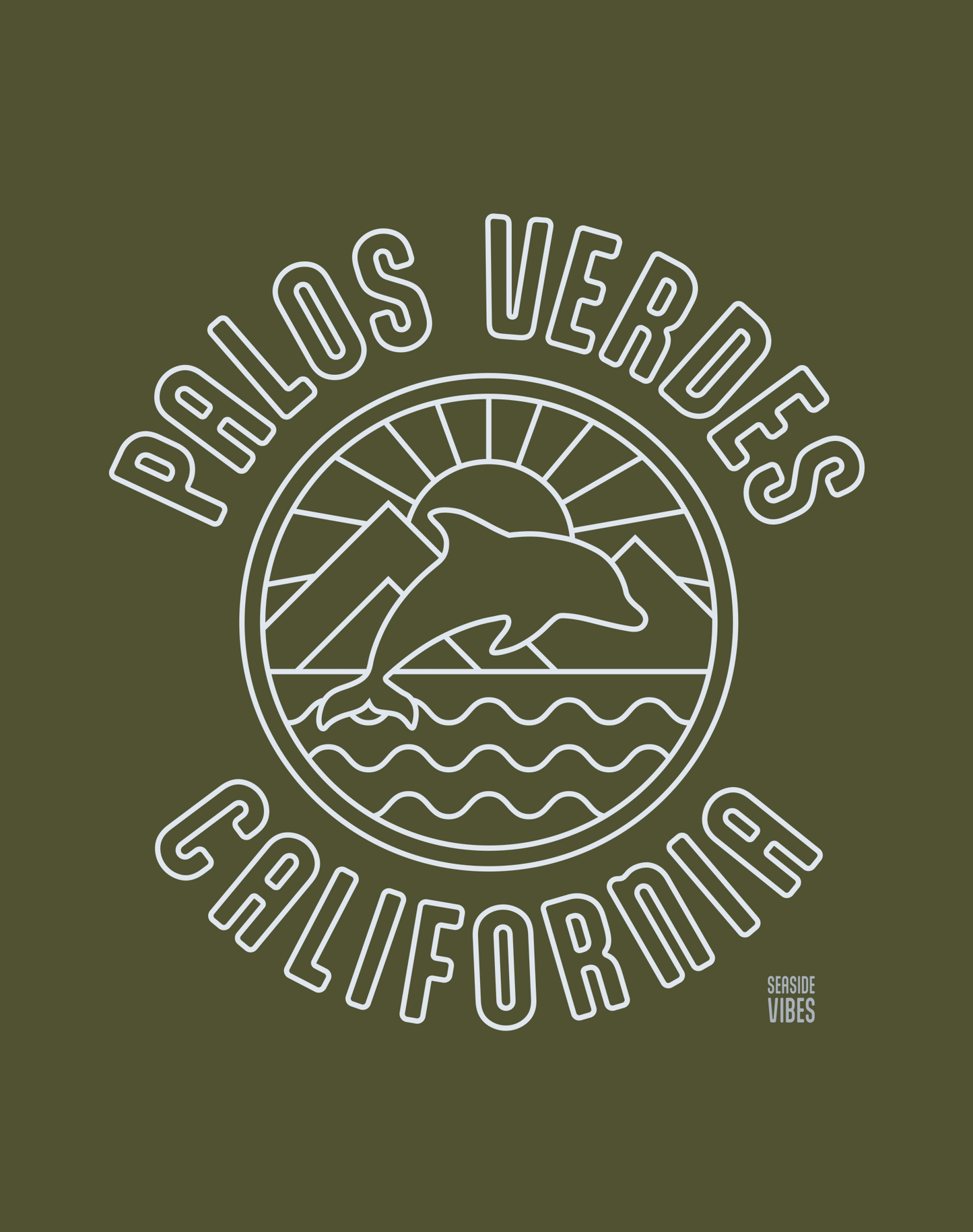 Palos Verdes Dolphin Sunrise Tee - Premium 100% Cotton | Hemp