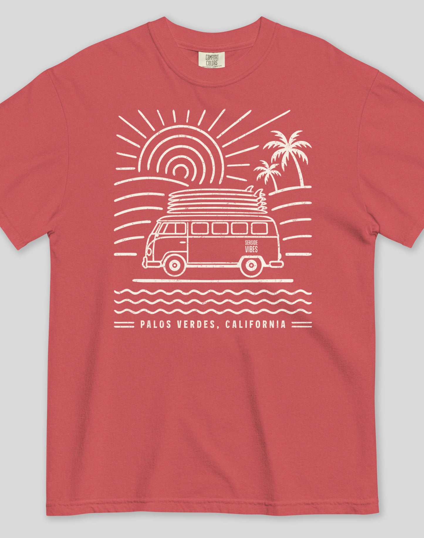 Palos Verdes Endless Summer Tee - Premium 100% Cotton | Crimson