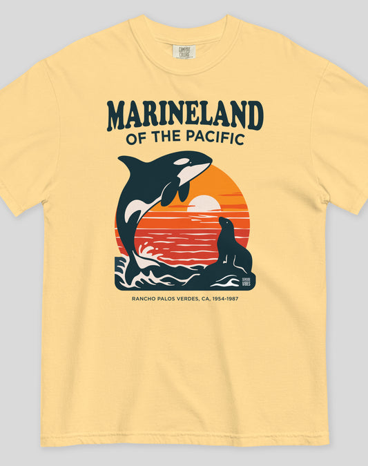 Unisex: Marineland of the Pacific Sunset Tee - 100% Cotton | Butter