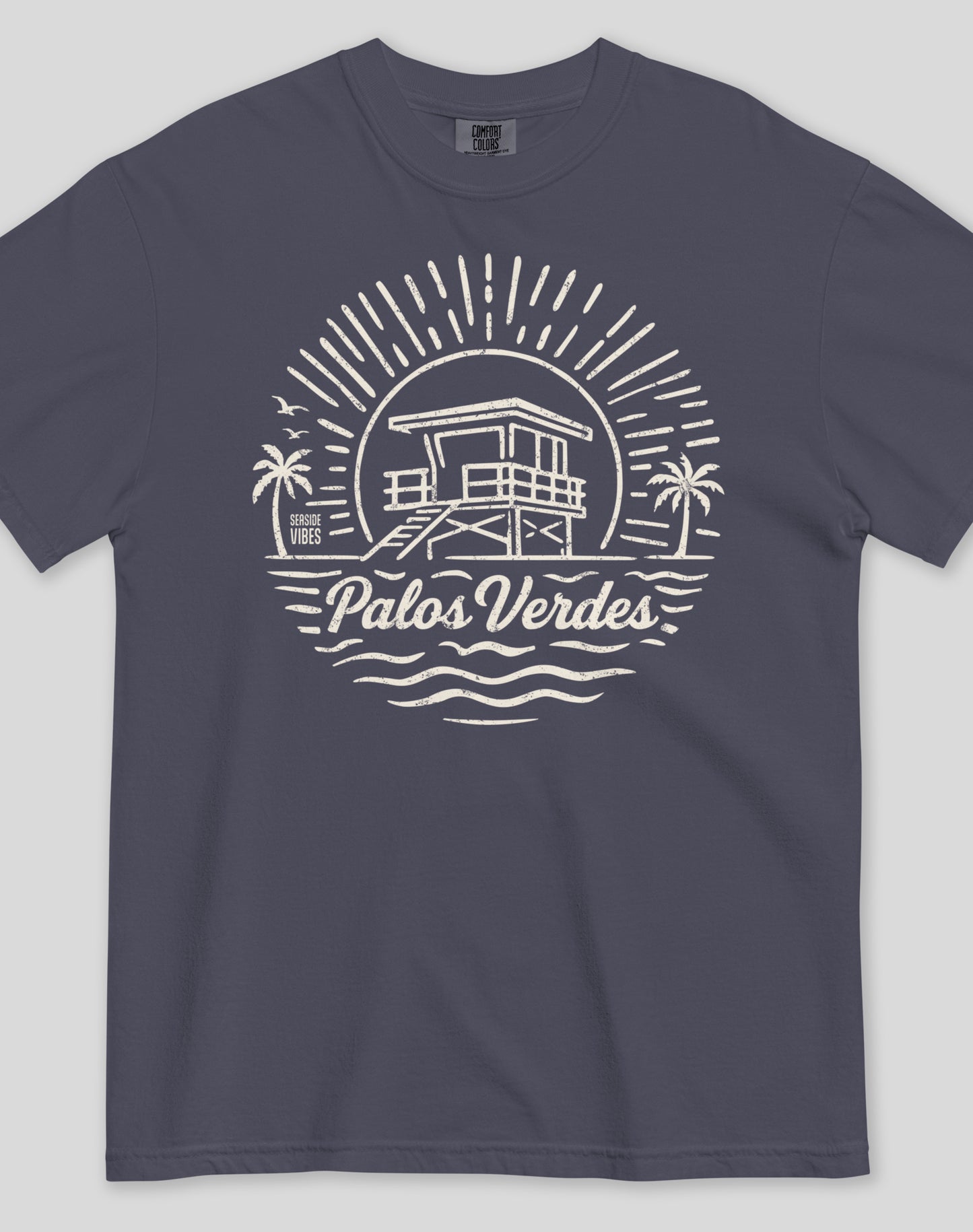 Palos Verdes Sunrise Session Tee - Premium 100% Cotton | Navy
