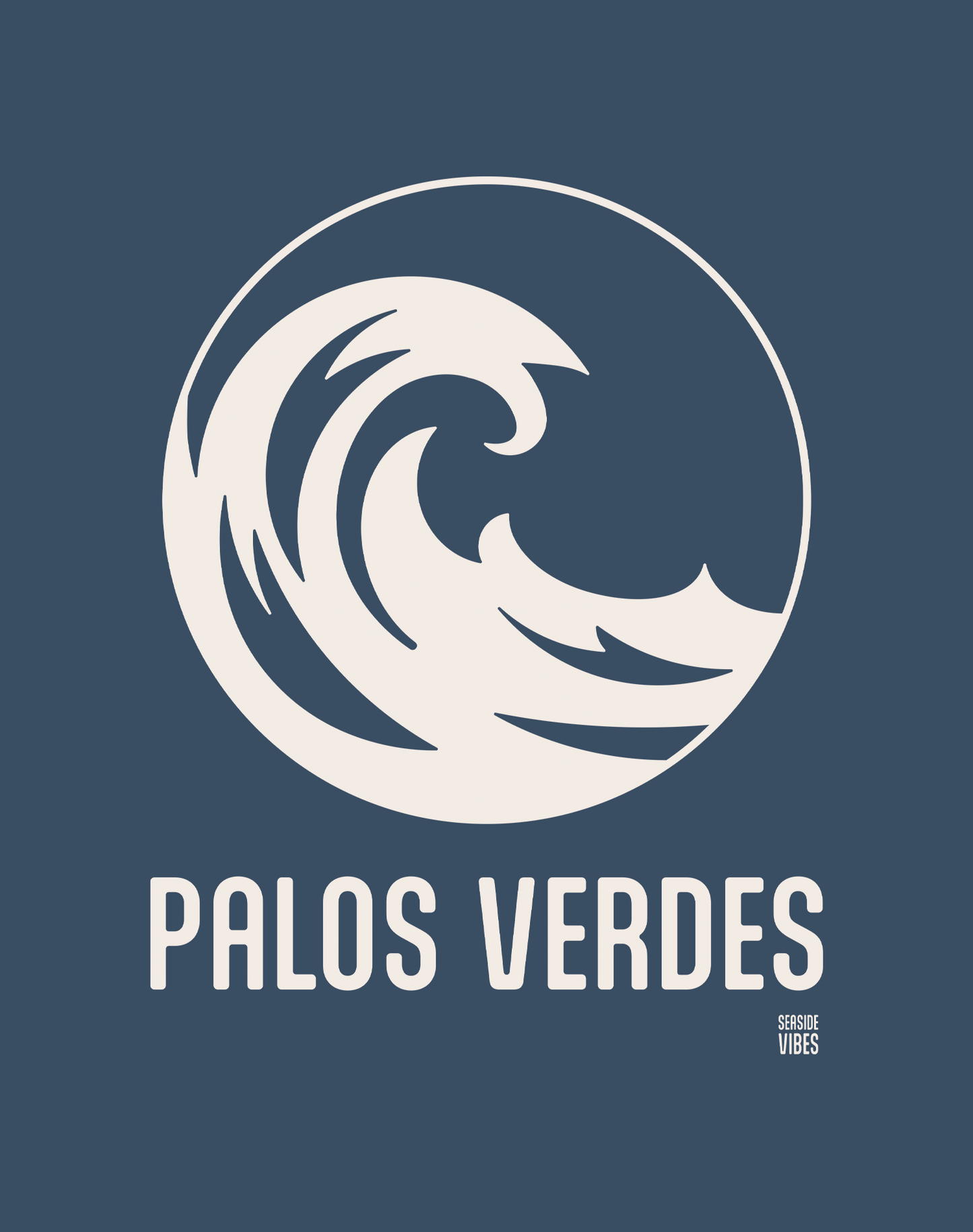 Palos Verdes Wave Tee - Premium 100% Cotton | Midnight