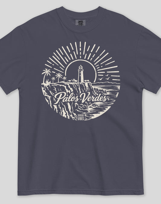 Unisex: Welcome to Palos Verdes Tee - 100% Cotton | Navy