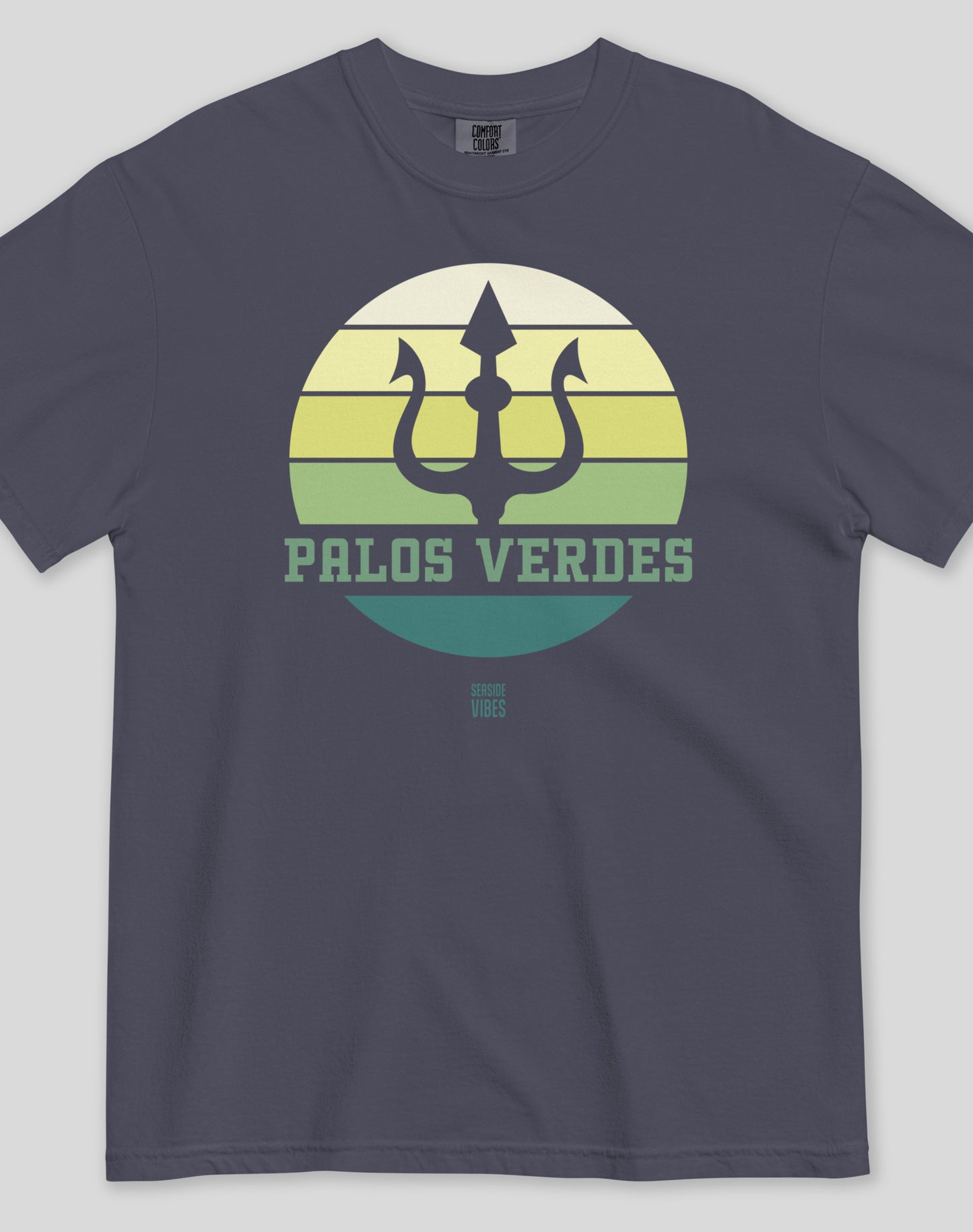 Palos Verdes Trident Tee - Premium 100% Cotton | Navy