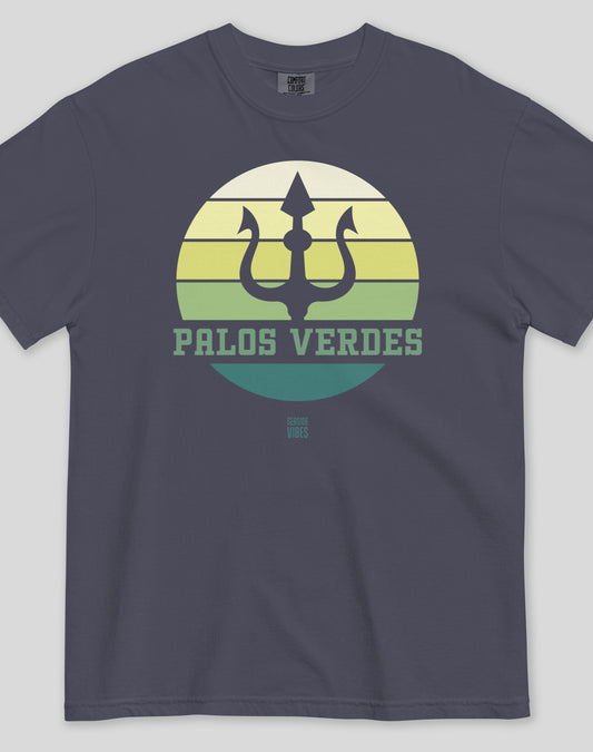 Unisex: Palos Verdes Trident Tee - 100% Cotton | Navy