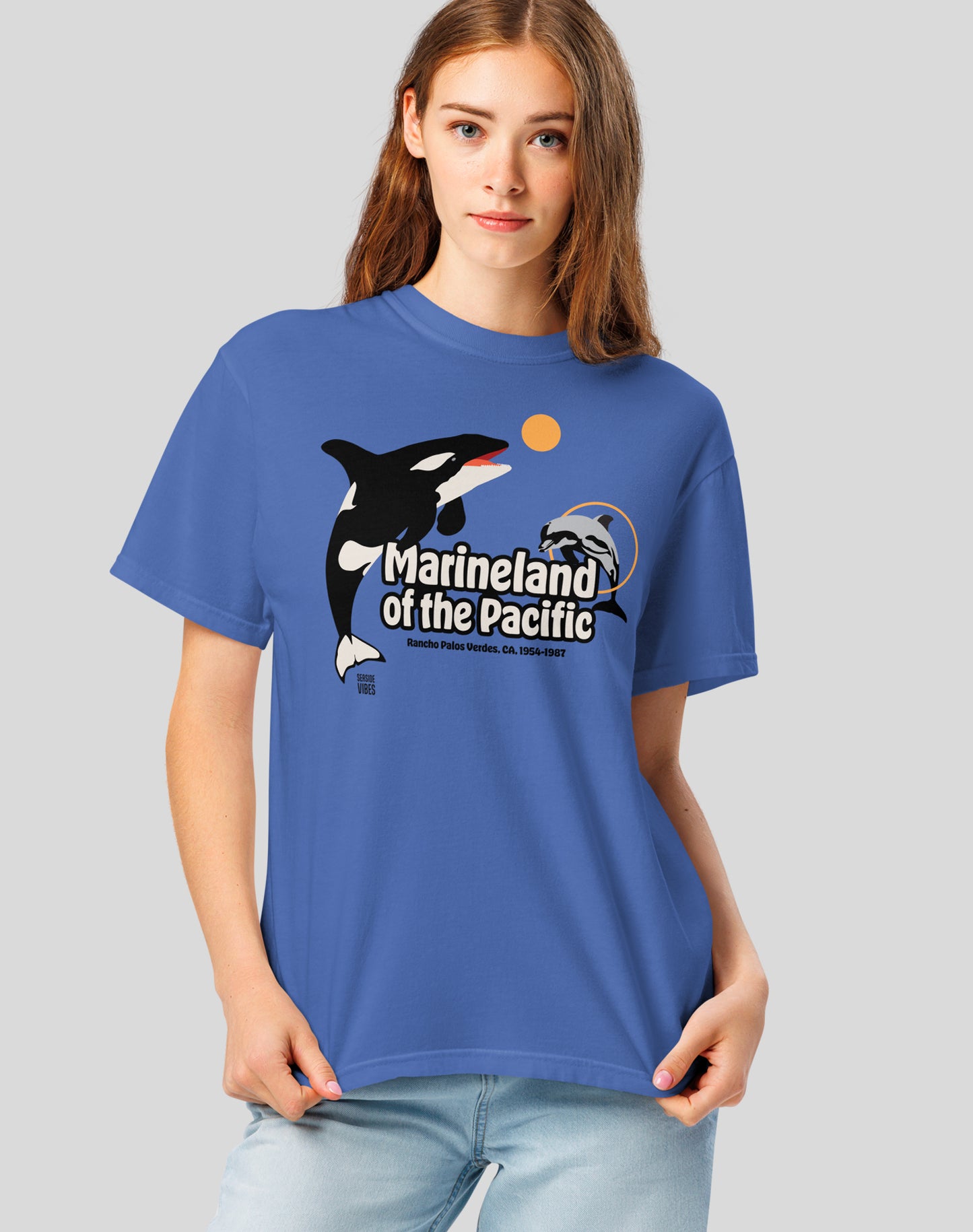 Marineland of the Pacific Classic Tee - Premium 100% Cotton | Mystic Blue