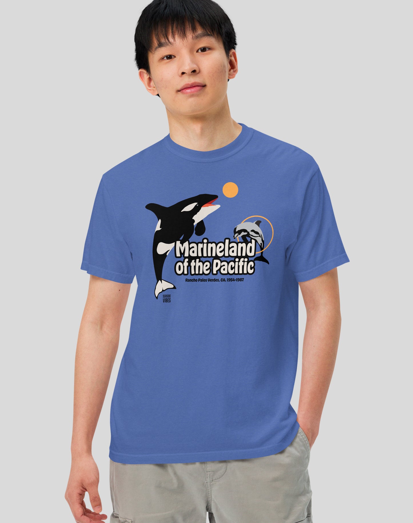 Marineland of the Pacific Classic Tee - Premium 100% Cotton | Mystic Blue