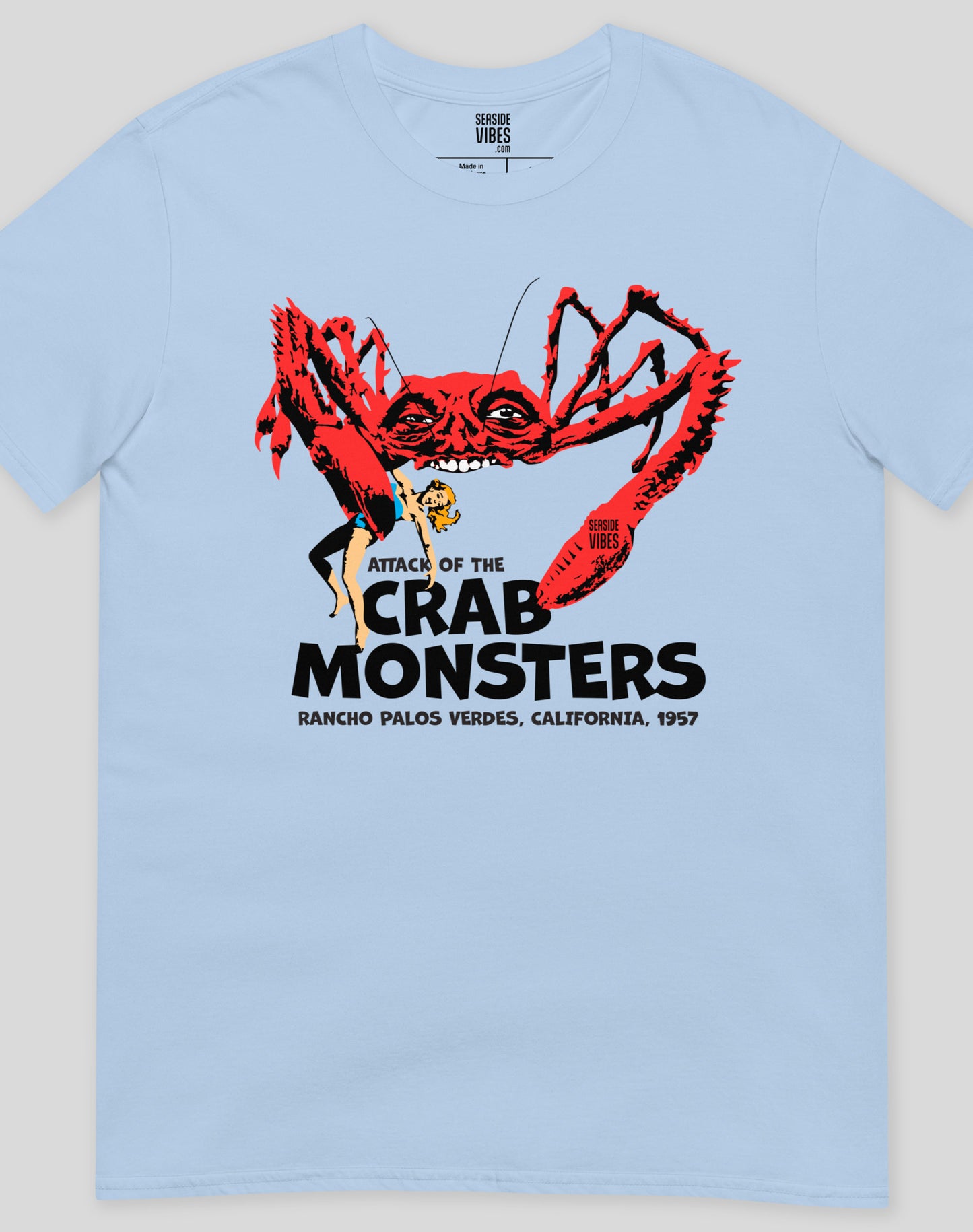 Attack of the Crab Monsters Tee - Unisex | Light Blue