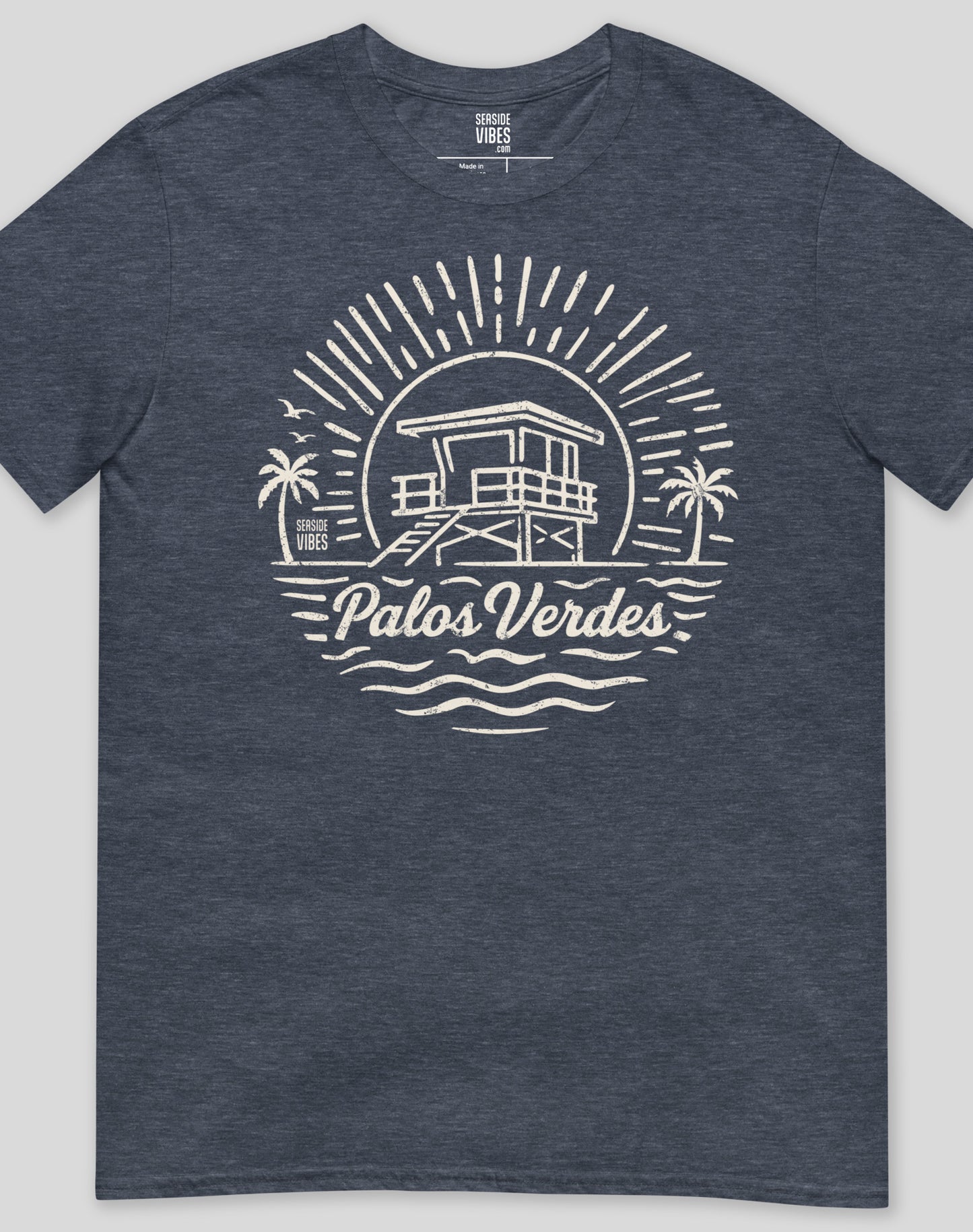 Palos Verdes Sunrise Session Tee - Unisex | Heather Navy