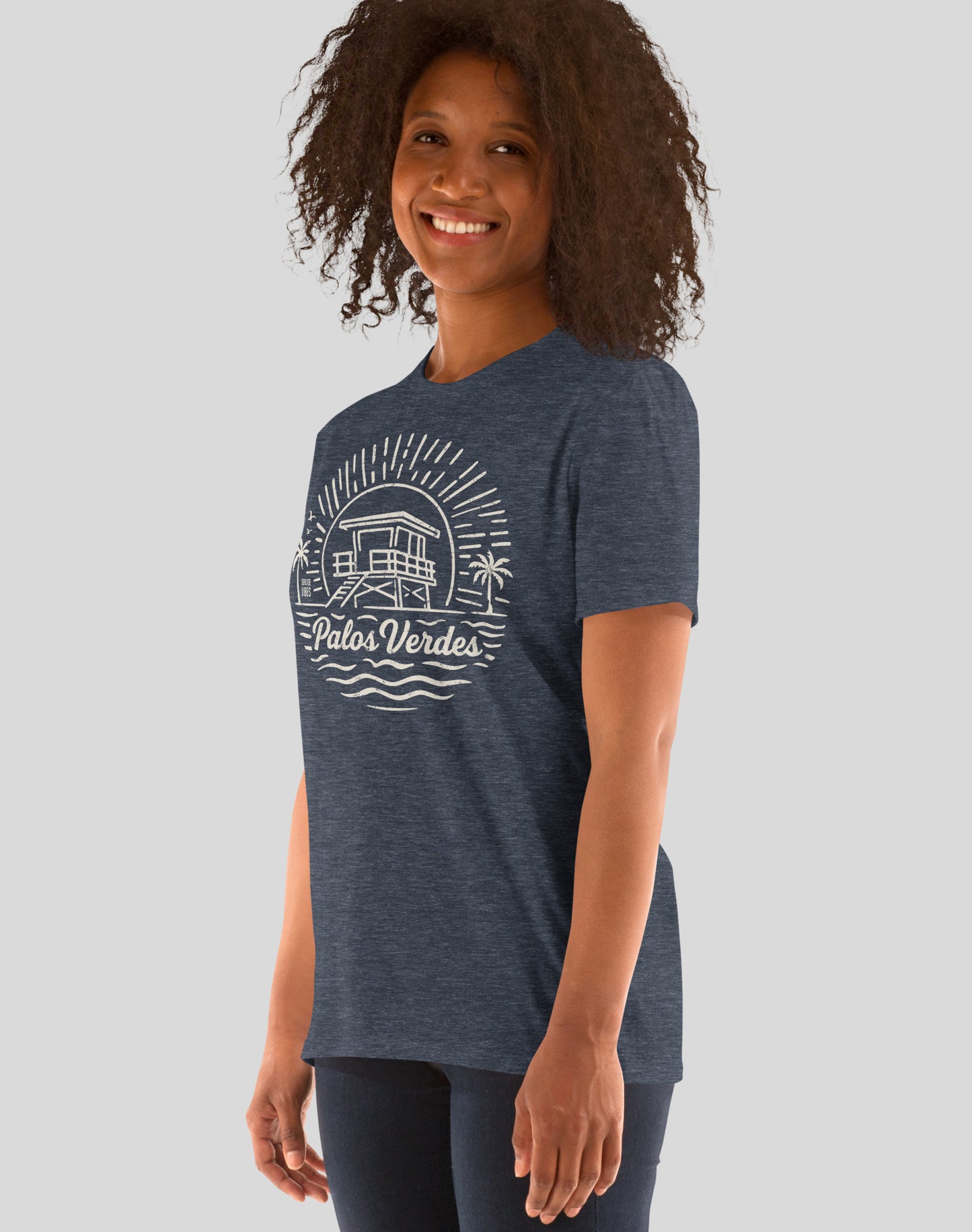 Palos Verdes Sunrise Session Tee - Unisex | Heather Navy