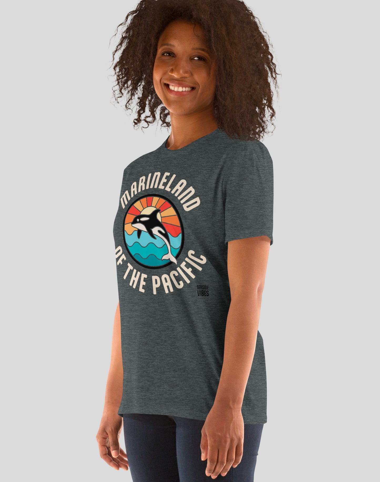 Marineland of the Pacific Retro Sunset Tee - Unisex | Dark Heather