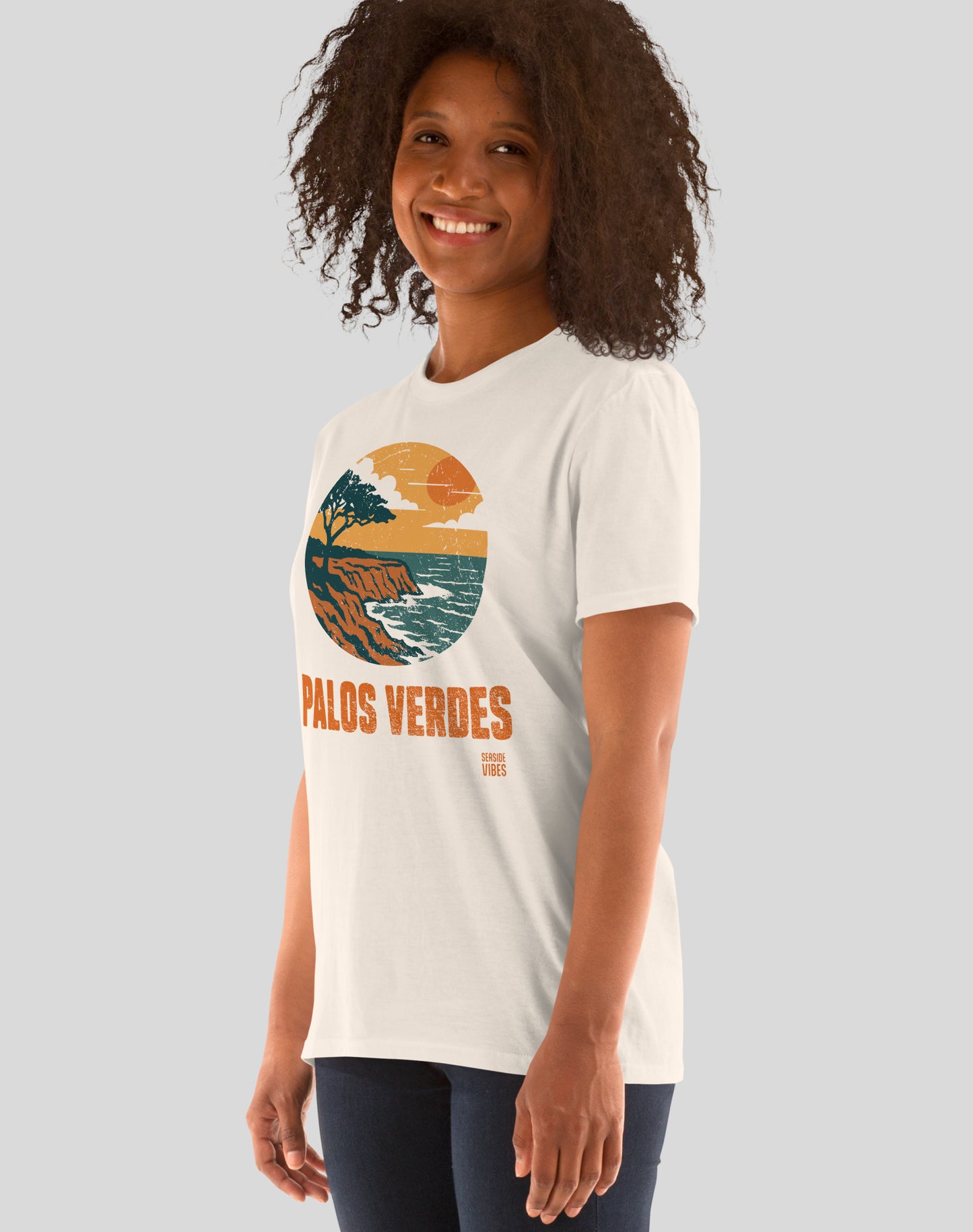 Palos Verdes Vintage Cliffs Tee - Unisex | Natural