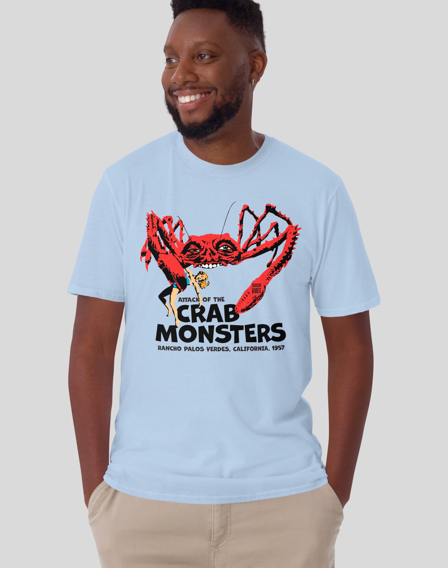Attack of the Crab Monsters Tee - Unisex | Light Blue