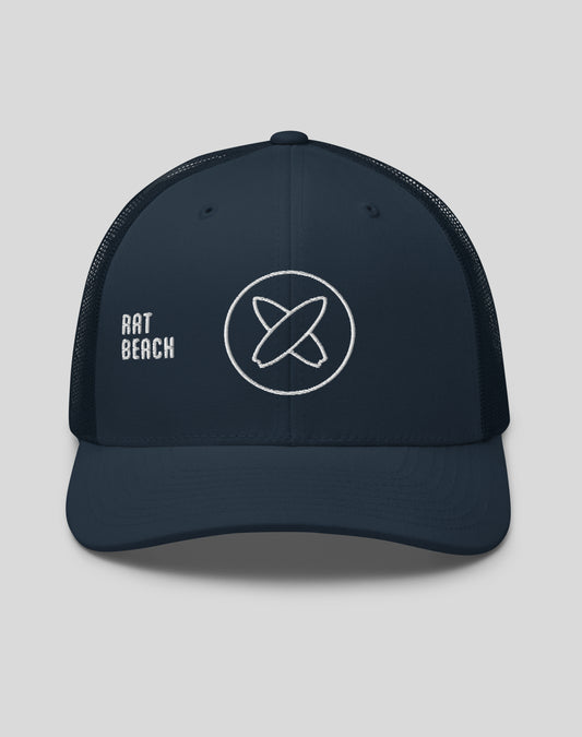 Rat Beach Trucker Hat | Navy/Navy