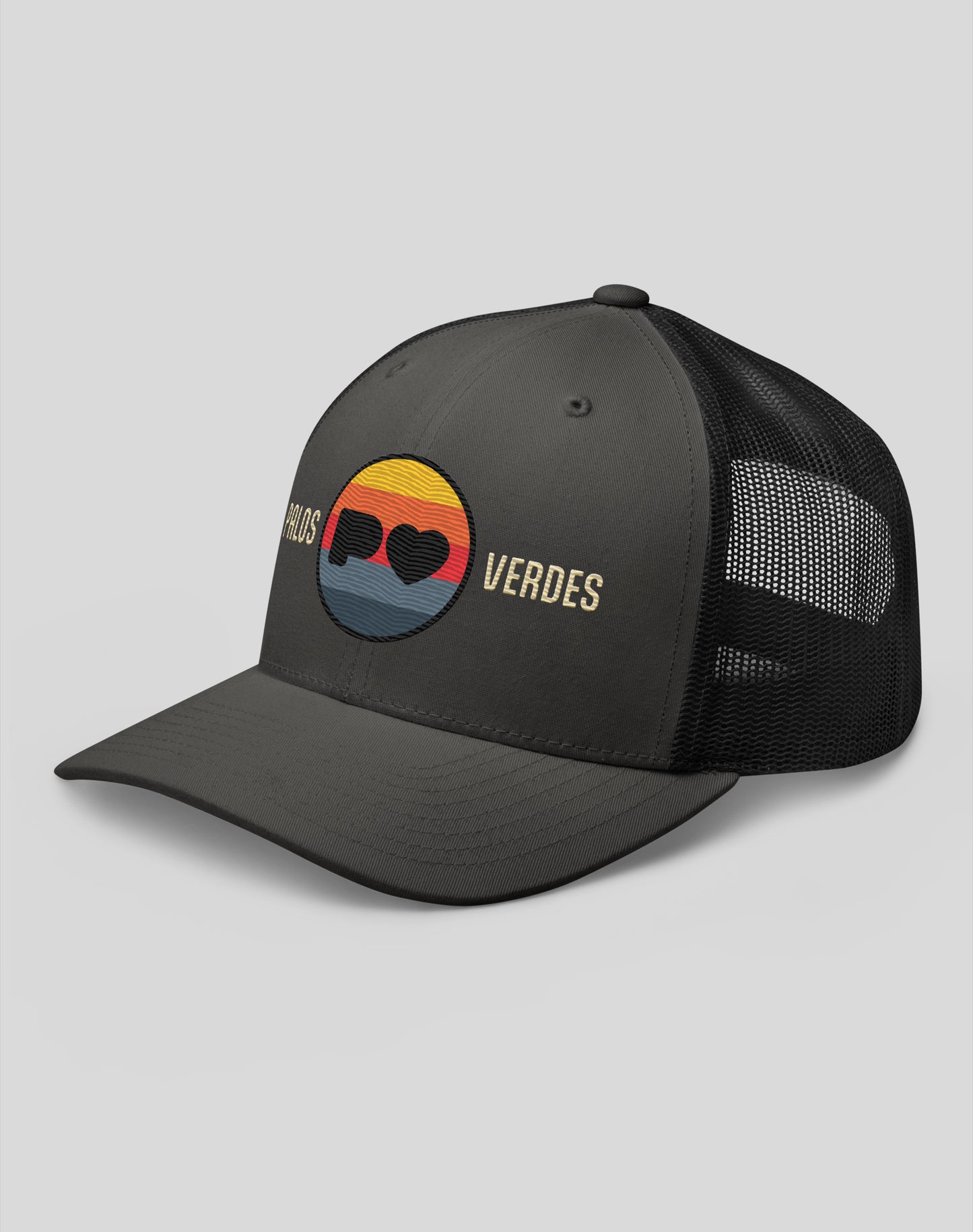 Palos Verdes Sunset Trucker Hat | Charcoal/Black