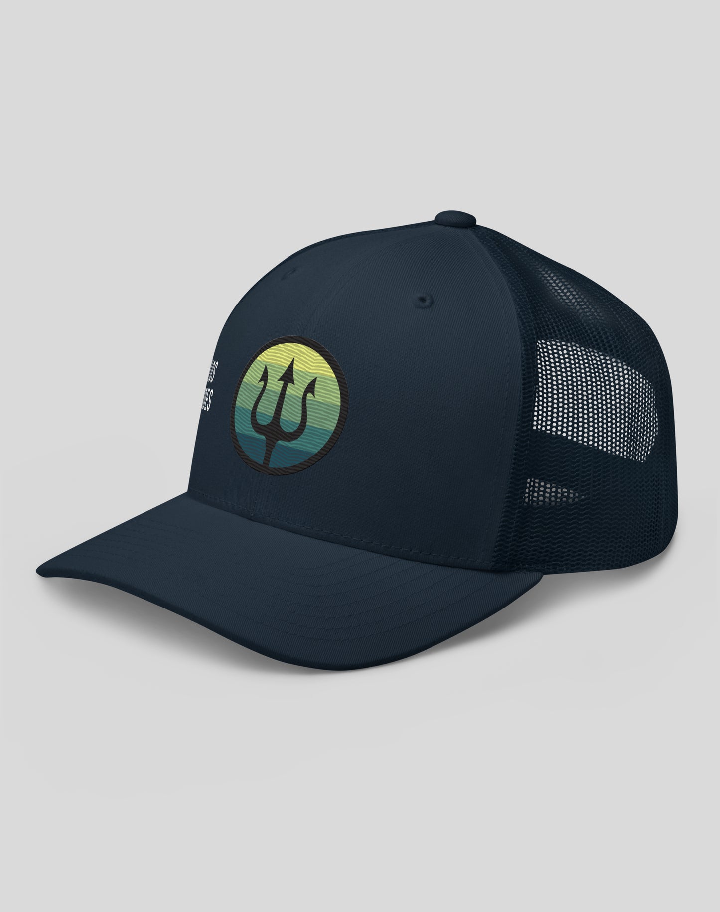 Palos Verdes Trident Trucker Hat | Navy/Navy