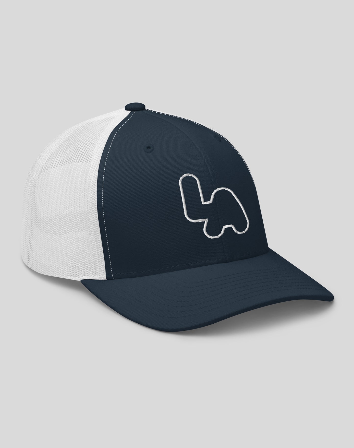 Los Angeles Logo Trucker Hat | Navy/White