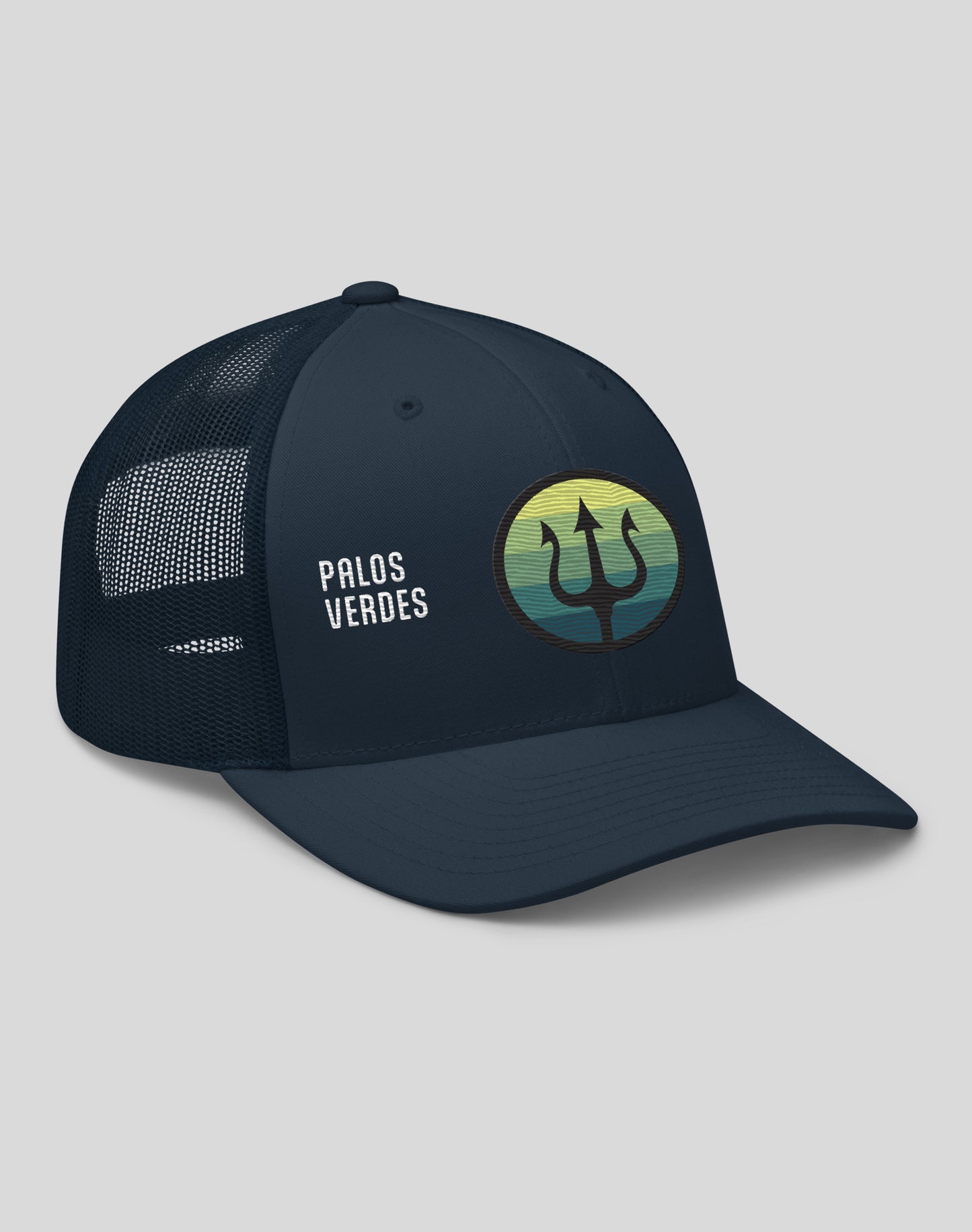 Palos Verdes Trident Trucker Hat | Navy/Navy