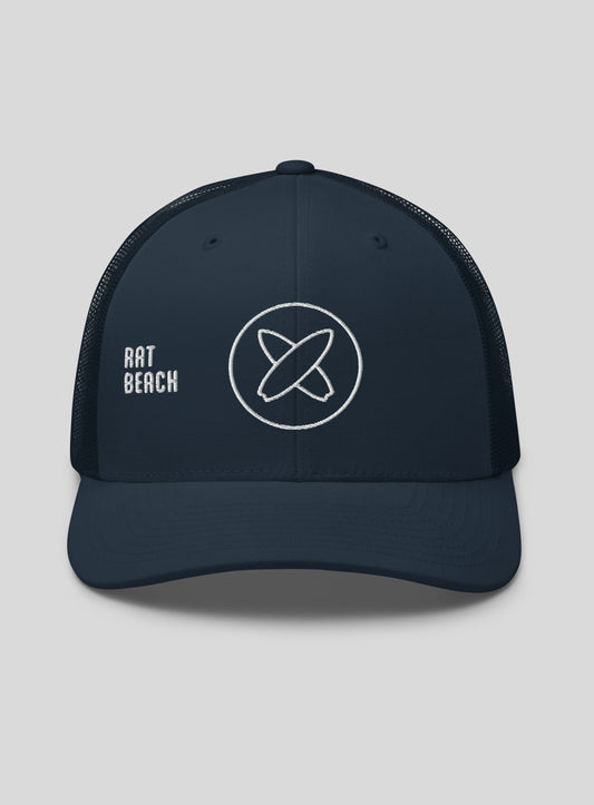 Rat Beach Trucker Hat - Navy/Navy