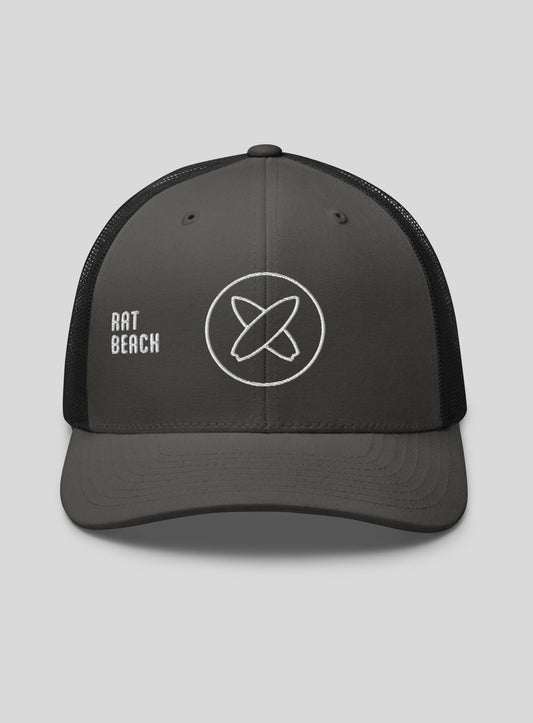 Rat Beach Trucker Hat - Charcoal/Black