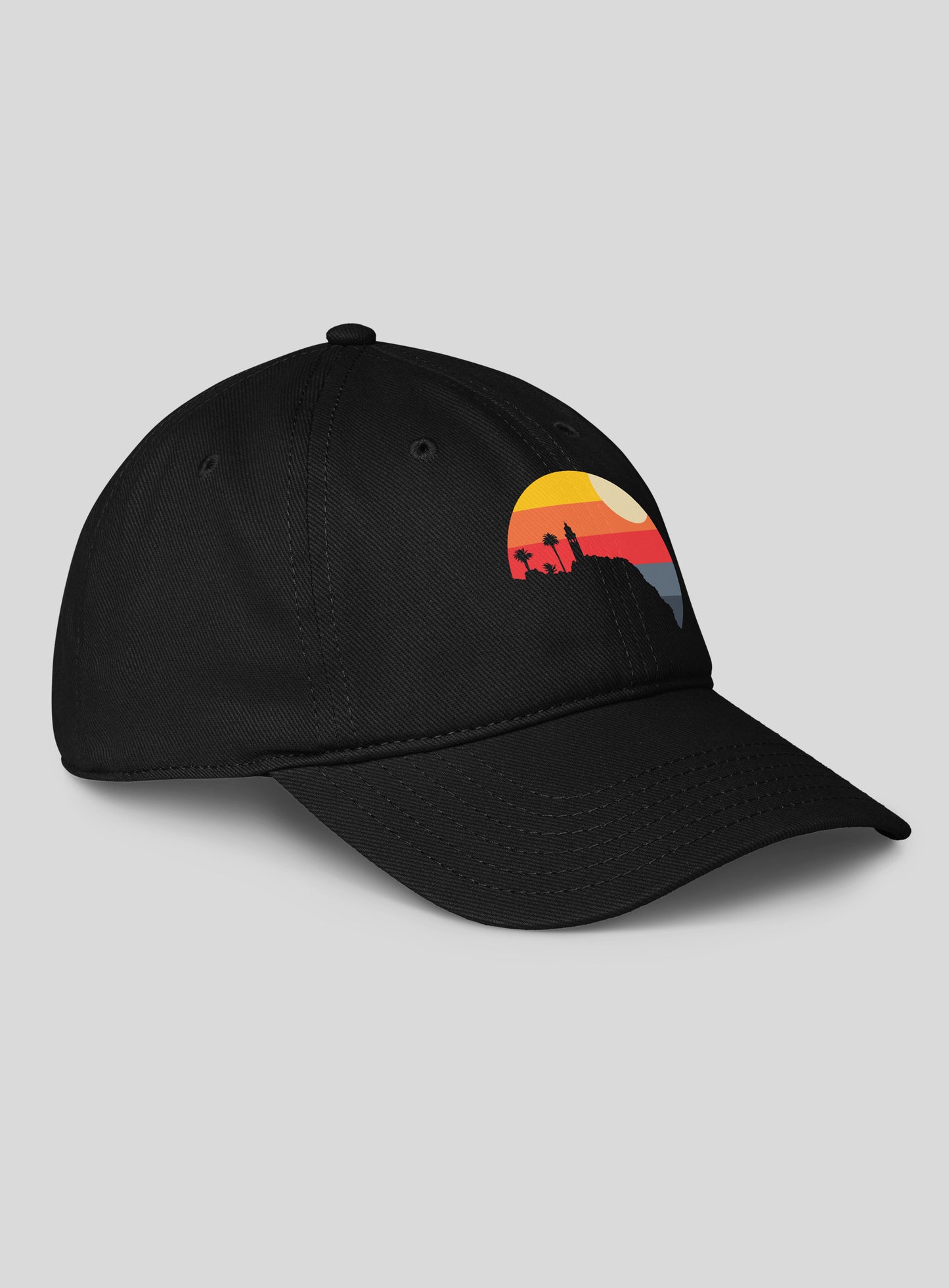 Point Vicente Lighthouse Low Profile Hat - Black