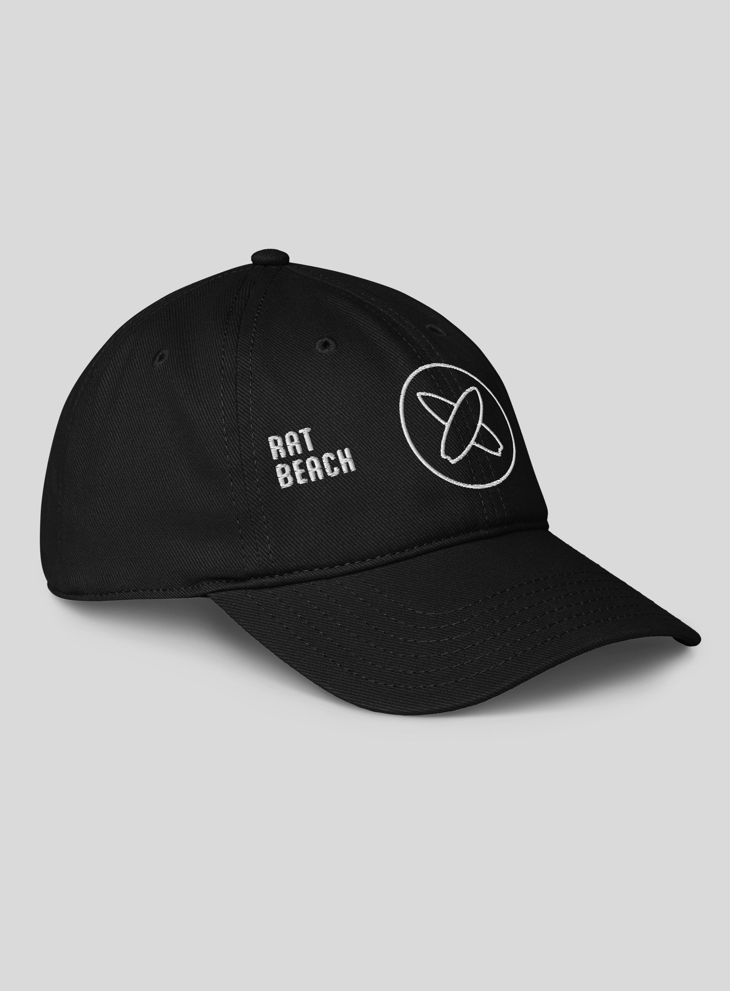 Rat Beach Low Profile Hat - Black