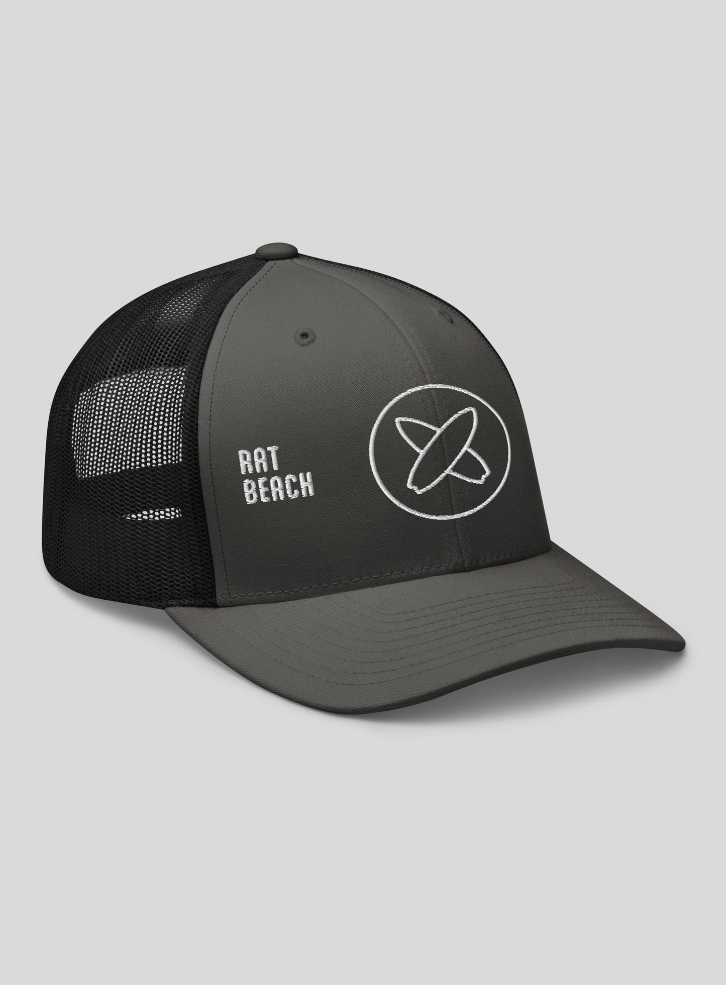 Rat Beach Trucker Hat - Charcoal/Black
