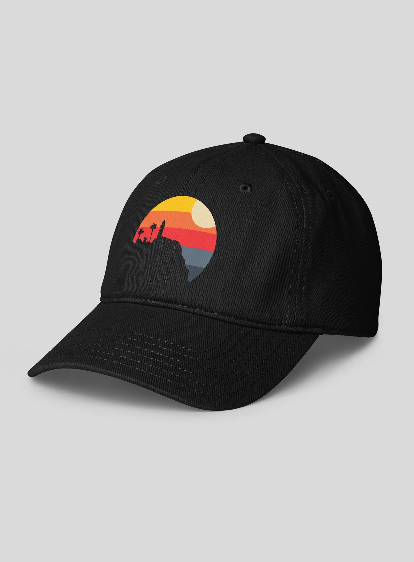 Point Vicente Lighthouse Low Profile Hat - Black