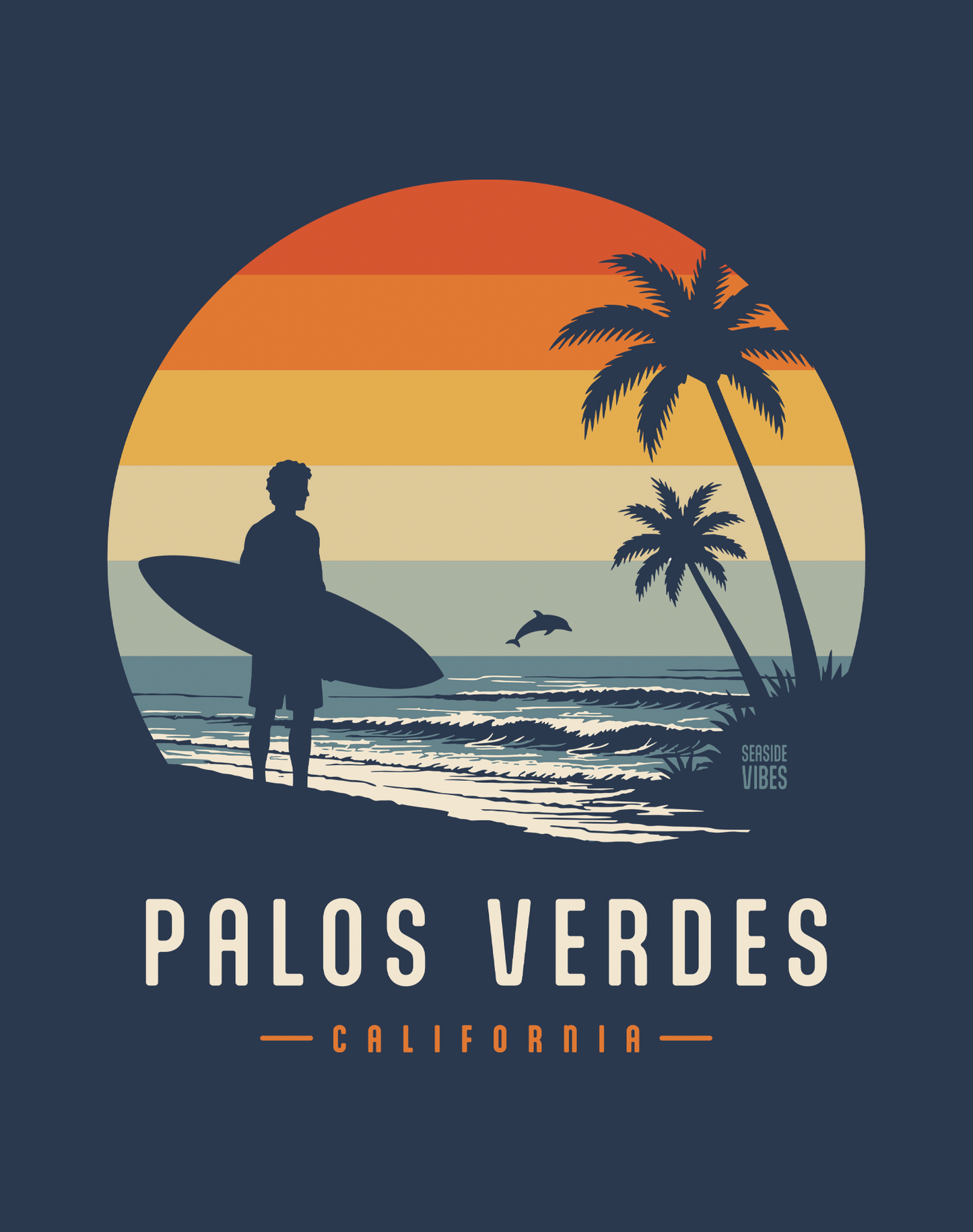 Palos Verdes Away From Keyboard Tee - Cotton Blend | Midnight Navy