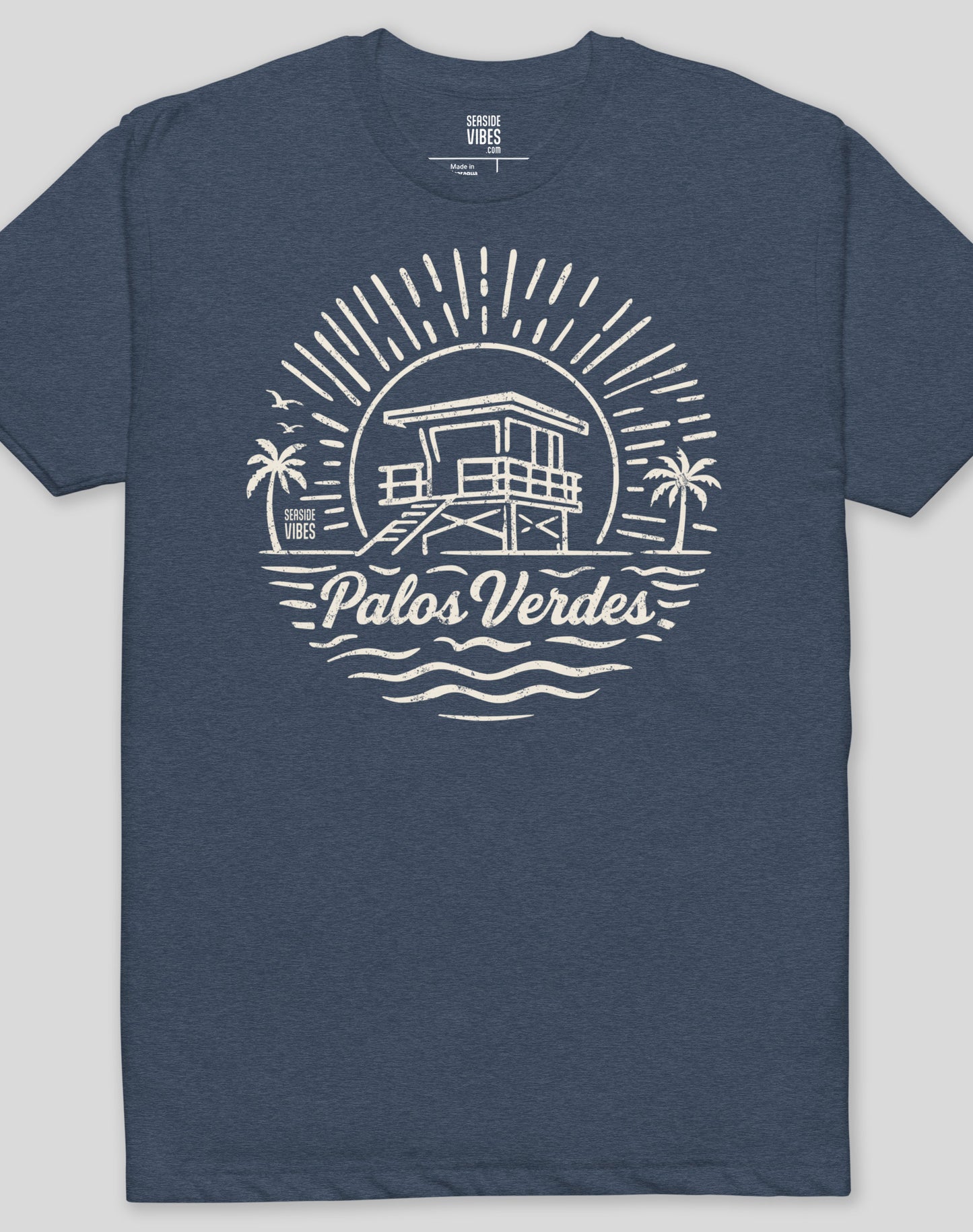 Palos Verdes Sunrise Session Tee - Cotton Blend | Midnight Navy