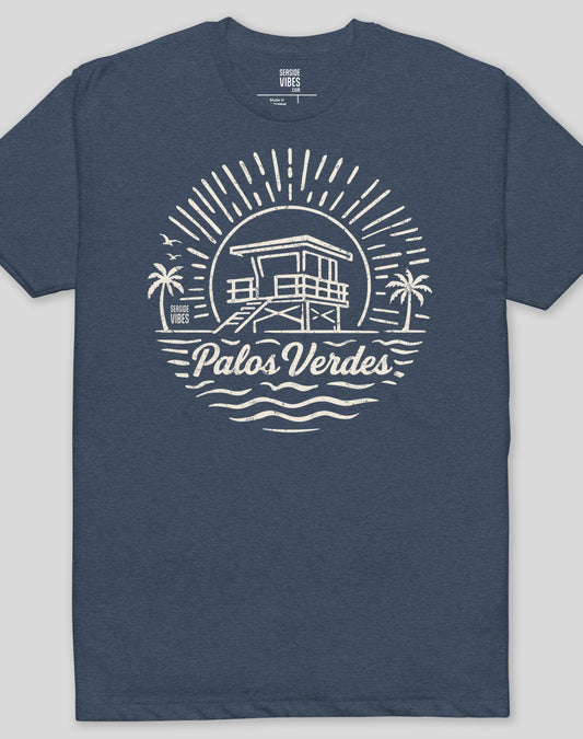 Palos Verdes Sunrise Session Tee - Cotton Blend | Midnight Navy