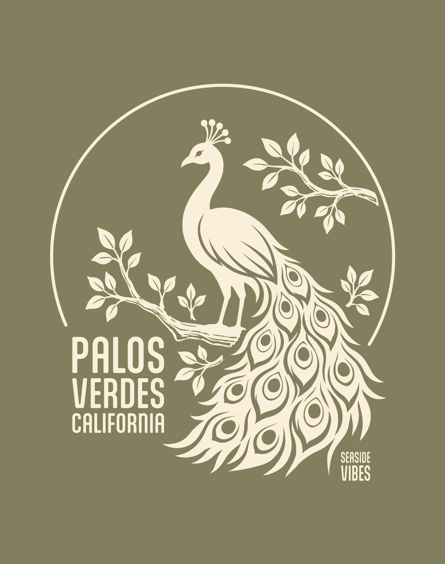 The Spirit of Palos Verdes Tee - Cotton Blend | Military Green
