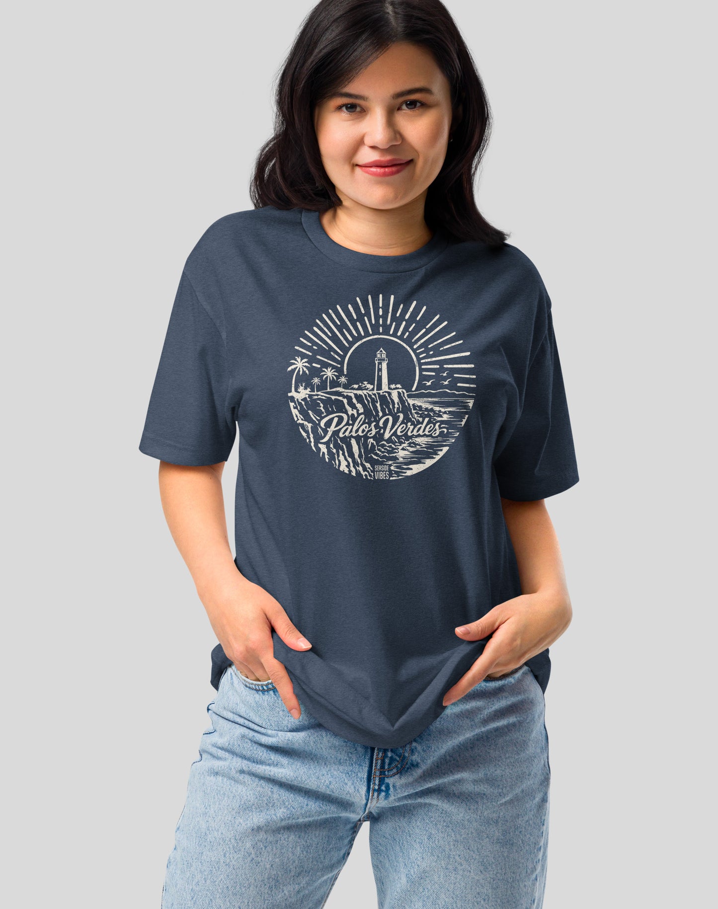 Welcome to Palos Verdes Tee - Cotton Blend | Midnight Navy