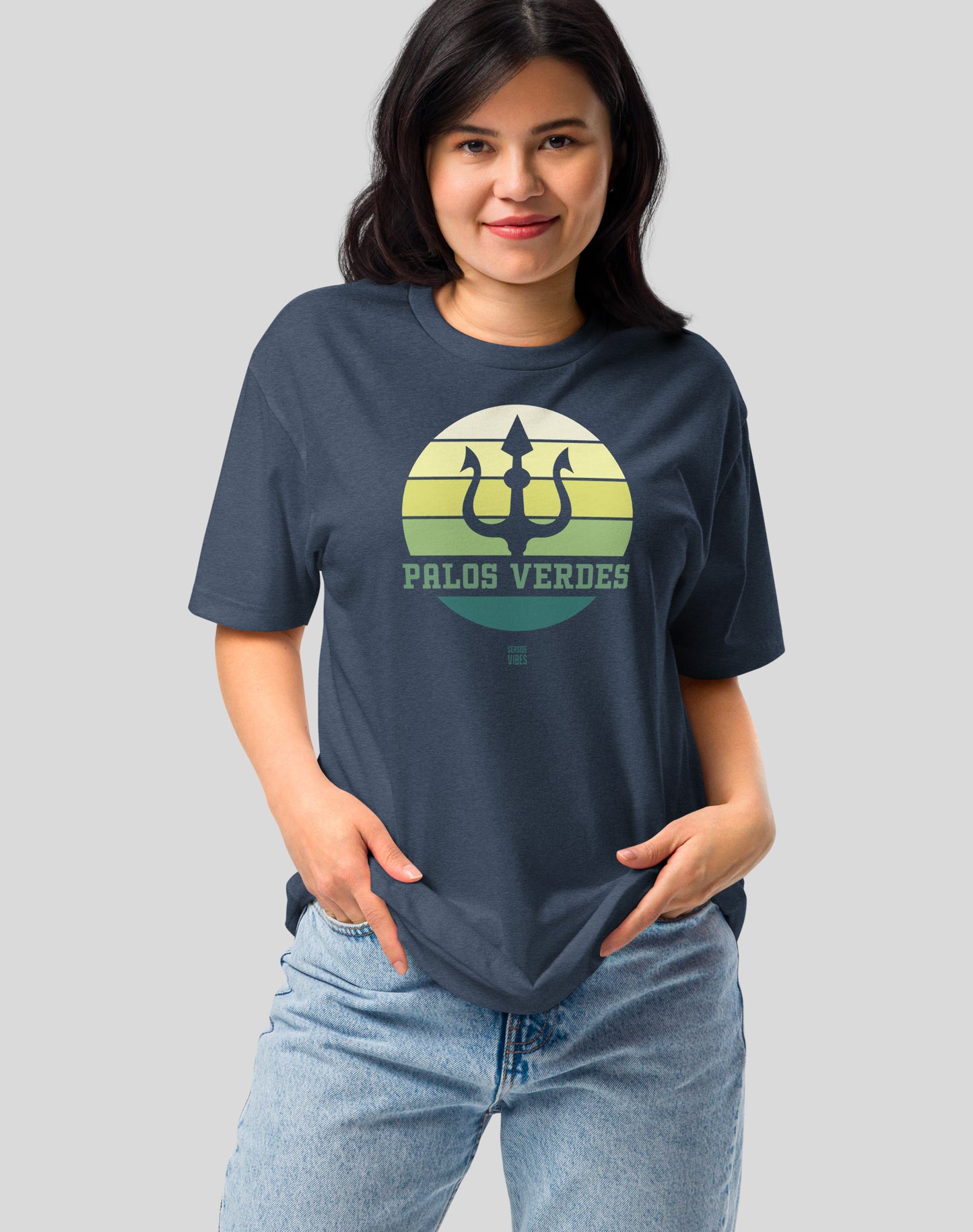 Palos Verdes Trident Tee - Cotton Blend | Midnight Navy