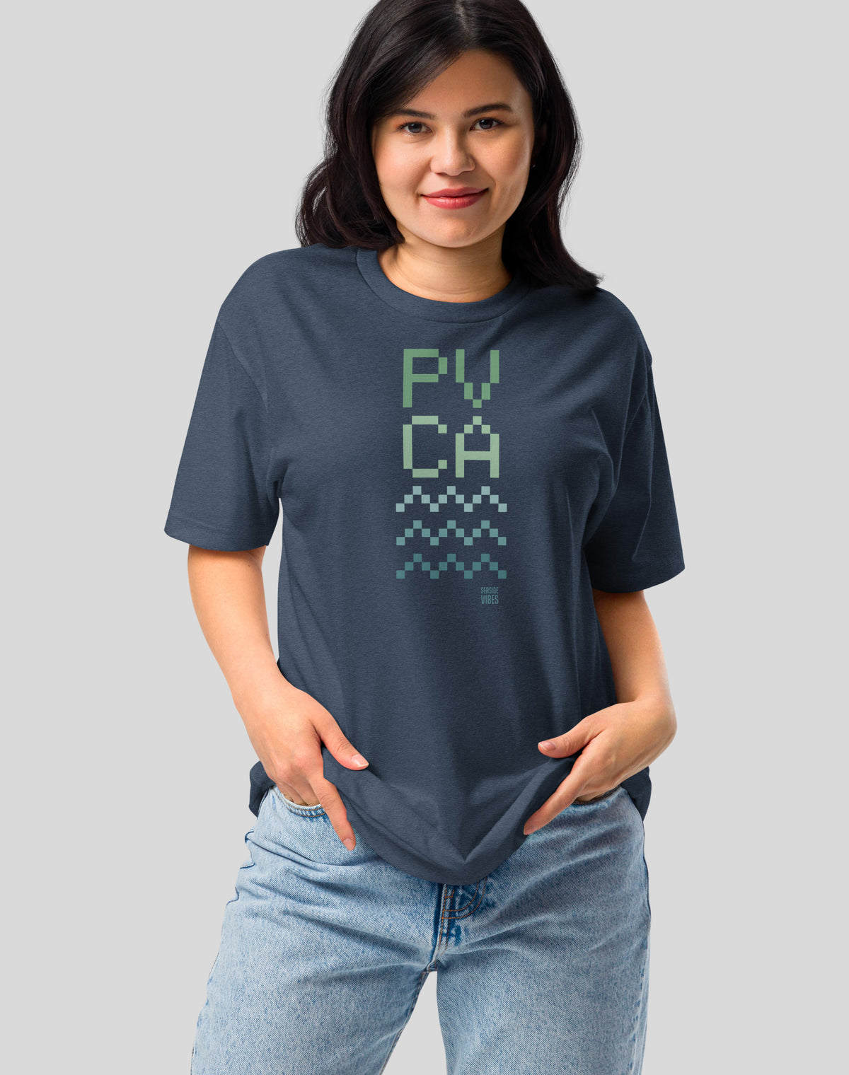 Palos Verdes PVCA Pixel Tee - Cotton Blend | Midnight Navy