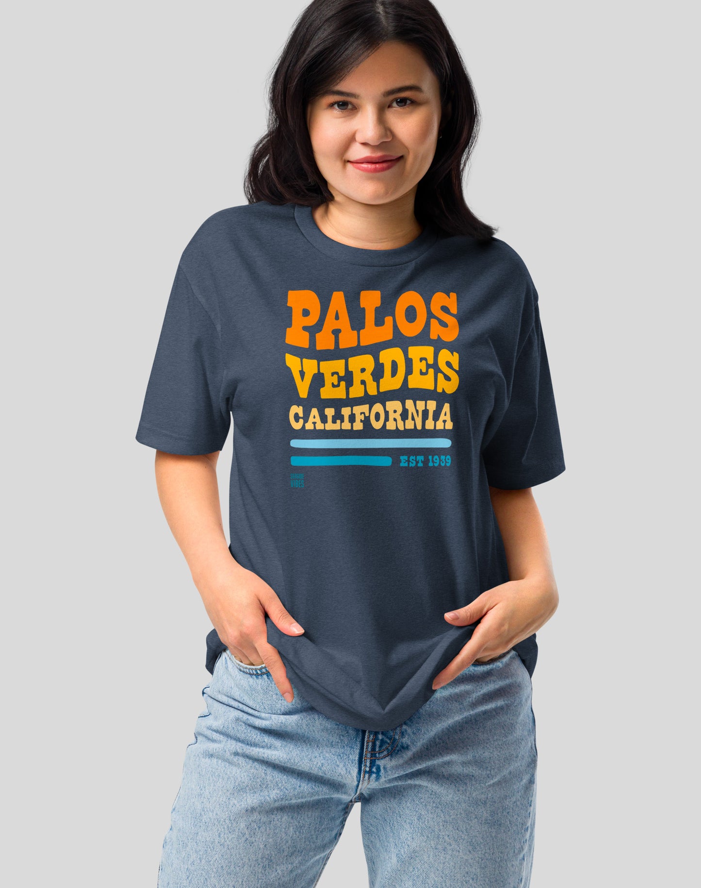 Palos Verdes Vibes Tee - Cotton Blend | Midnight Navy