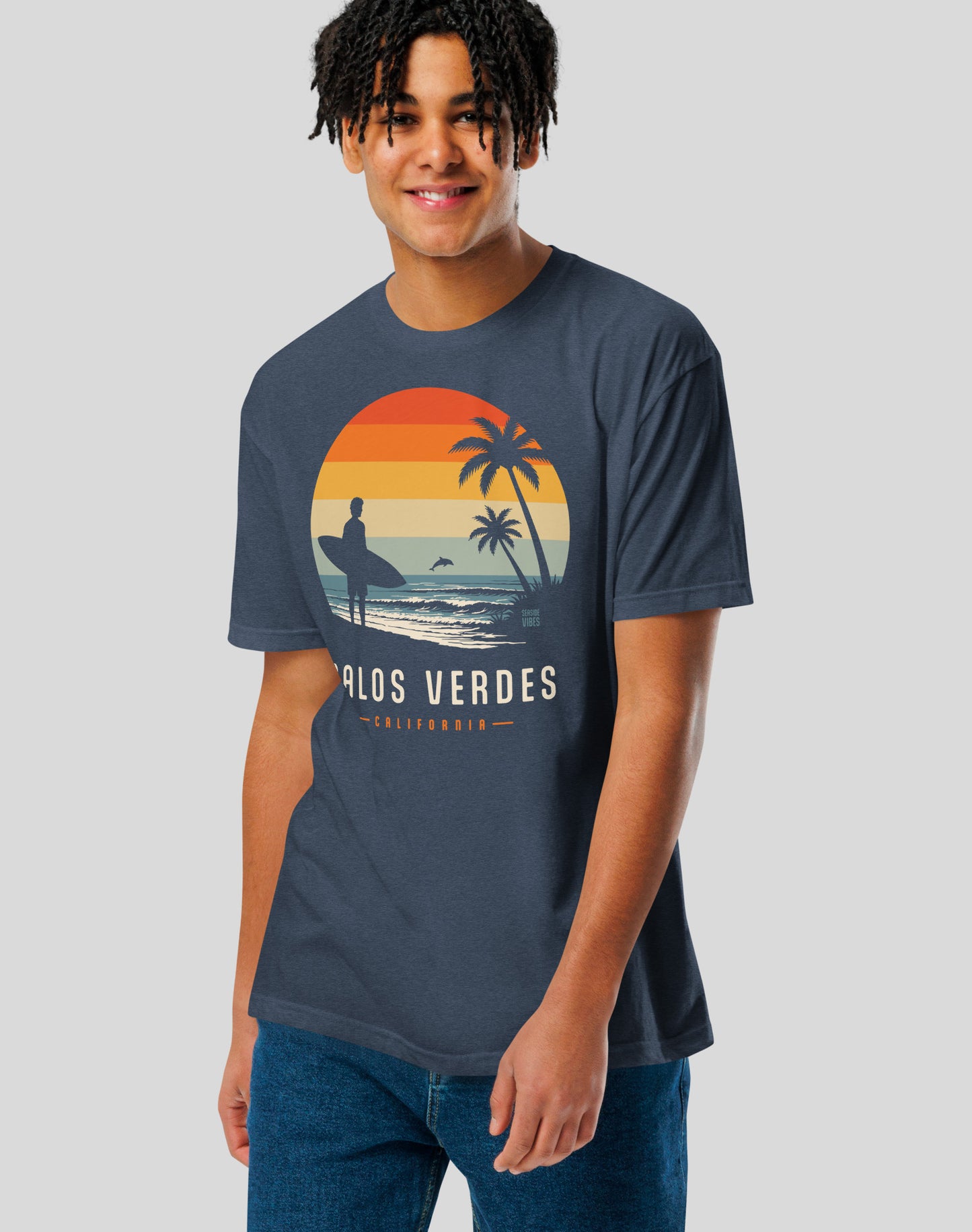 Palos Verdes Away From Keyboard Tee - Cotton Blend | Midnight Navy