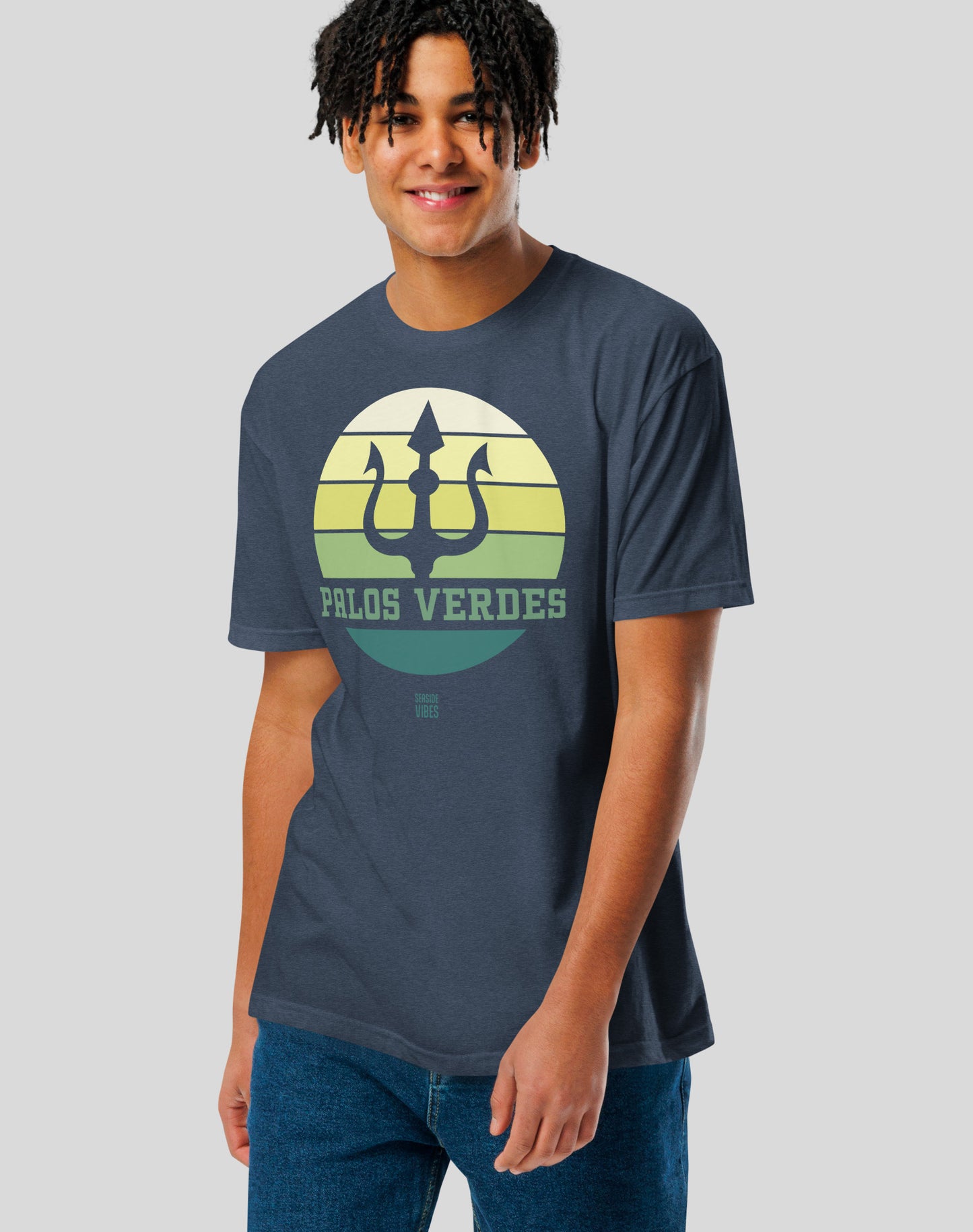 Palos Verdes Trident Tee - Cotton Blend | Midnight Navy