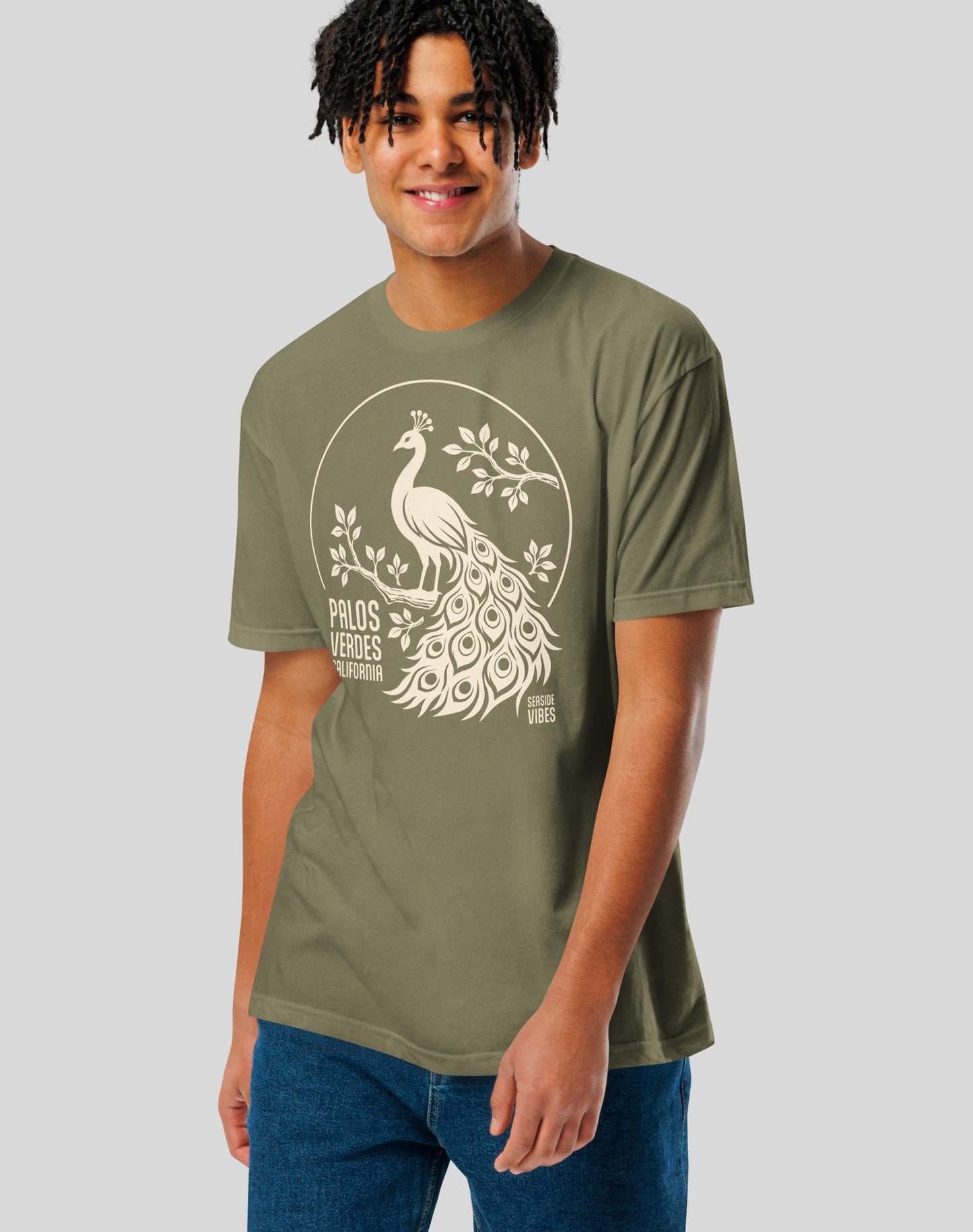 The Spirit of Palos Verdes Tee - Cotton Blend | Military Green