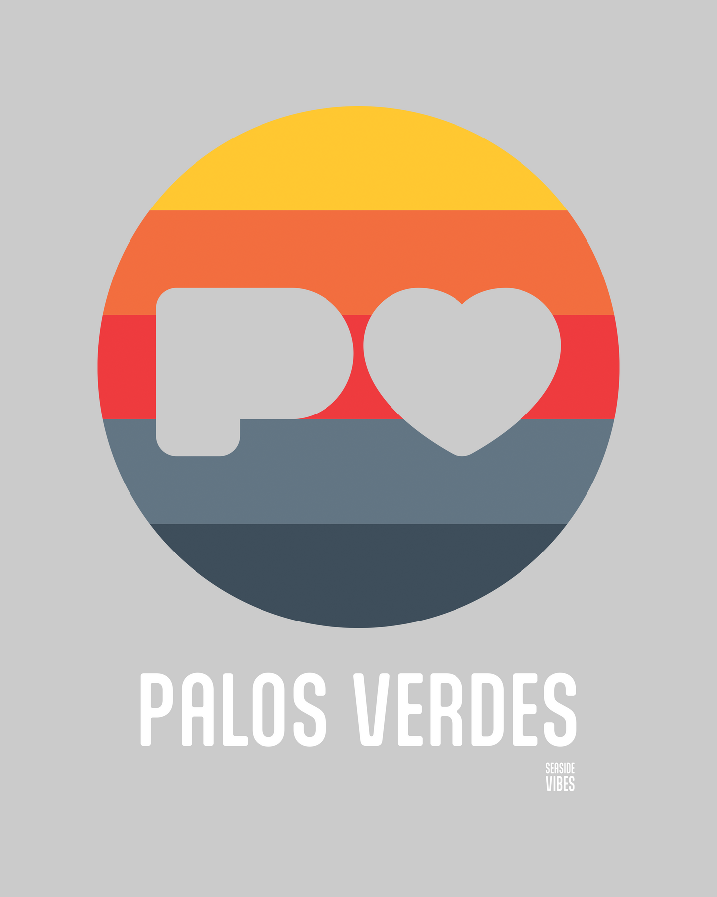 Palos Verdes Heart Logo Onesie | Athletic Heather