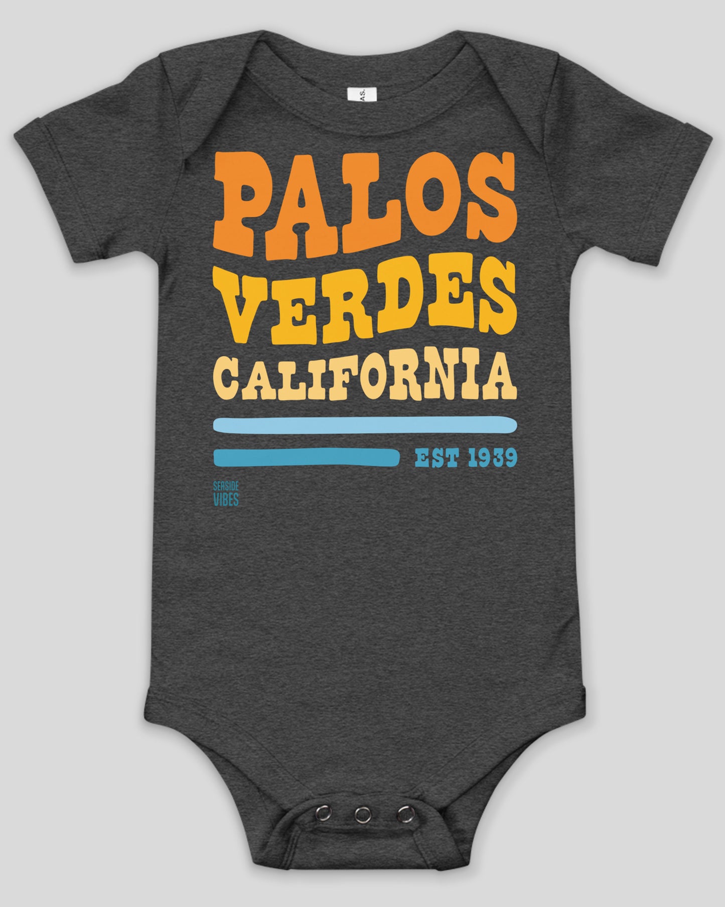 Palos Verdes Vibes Onesie | Dark Grey Heather
