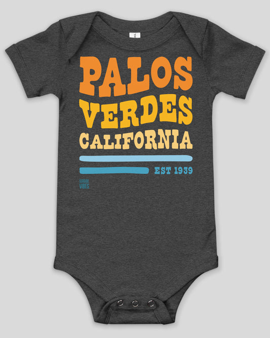 Palos Verdes Vibes Onesie | Dark Grey Heather