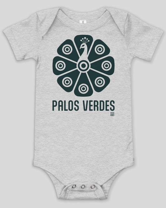 Palos Verdes Tribal Peacock Onesie | Athletic Heather