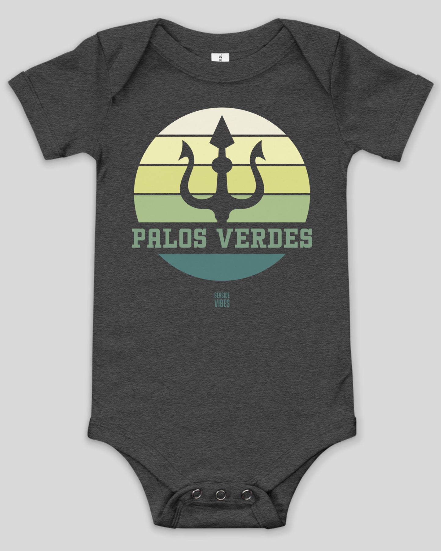 Palos Verdes Trident Onesie | Dark Grey Heather
